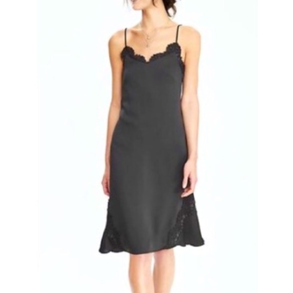 NWOT Banana Republic Lace Trim Slip Dress